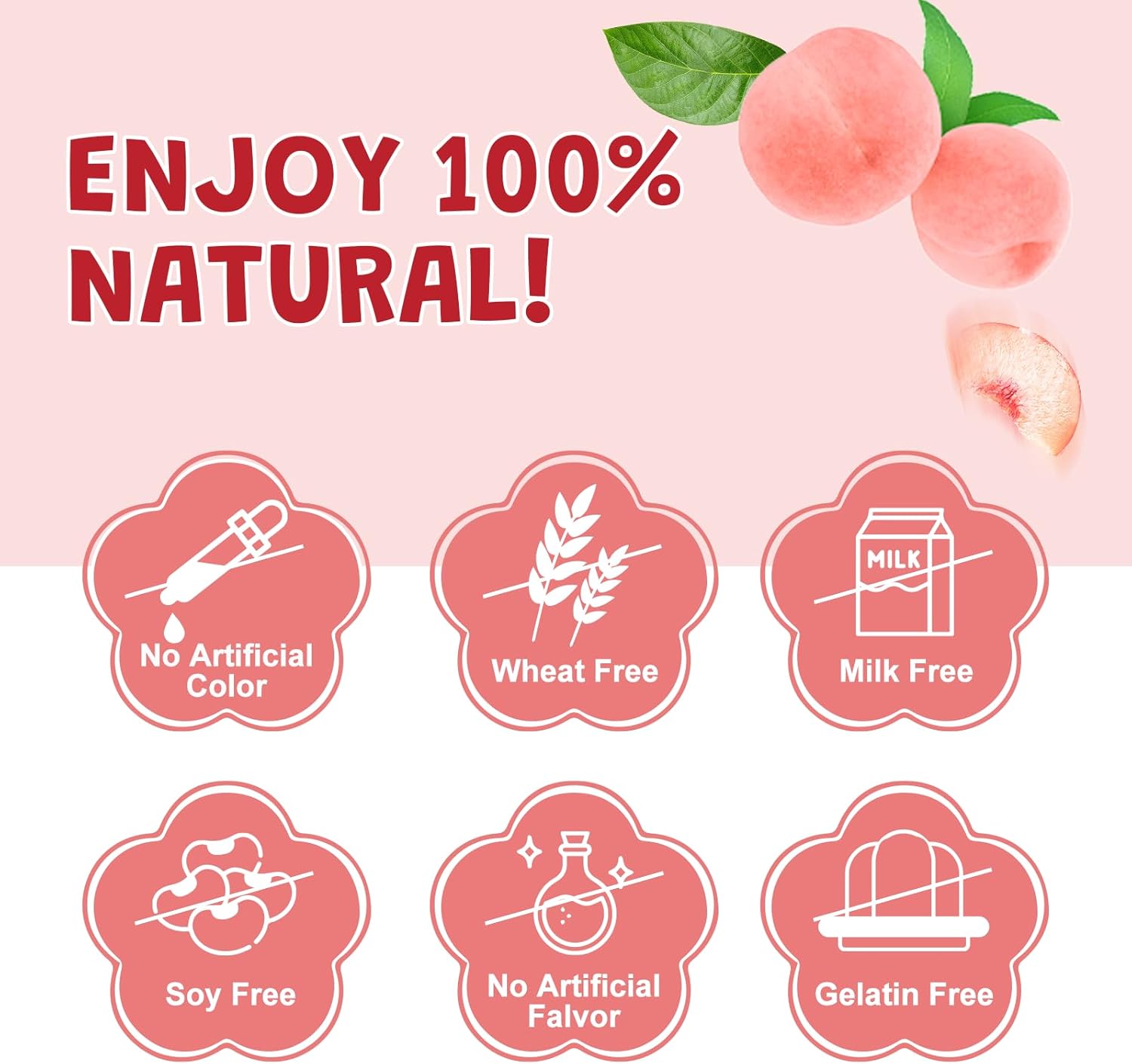 100% Natural Kids Probiotic-Fiber Gummies