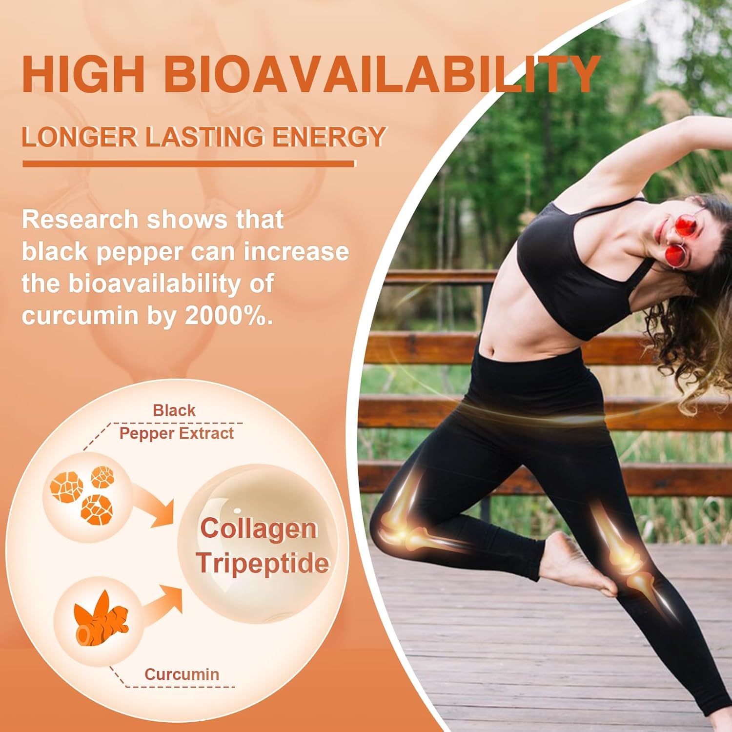 Collagen tripeptide has high bioavailability.