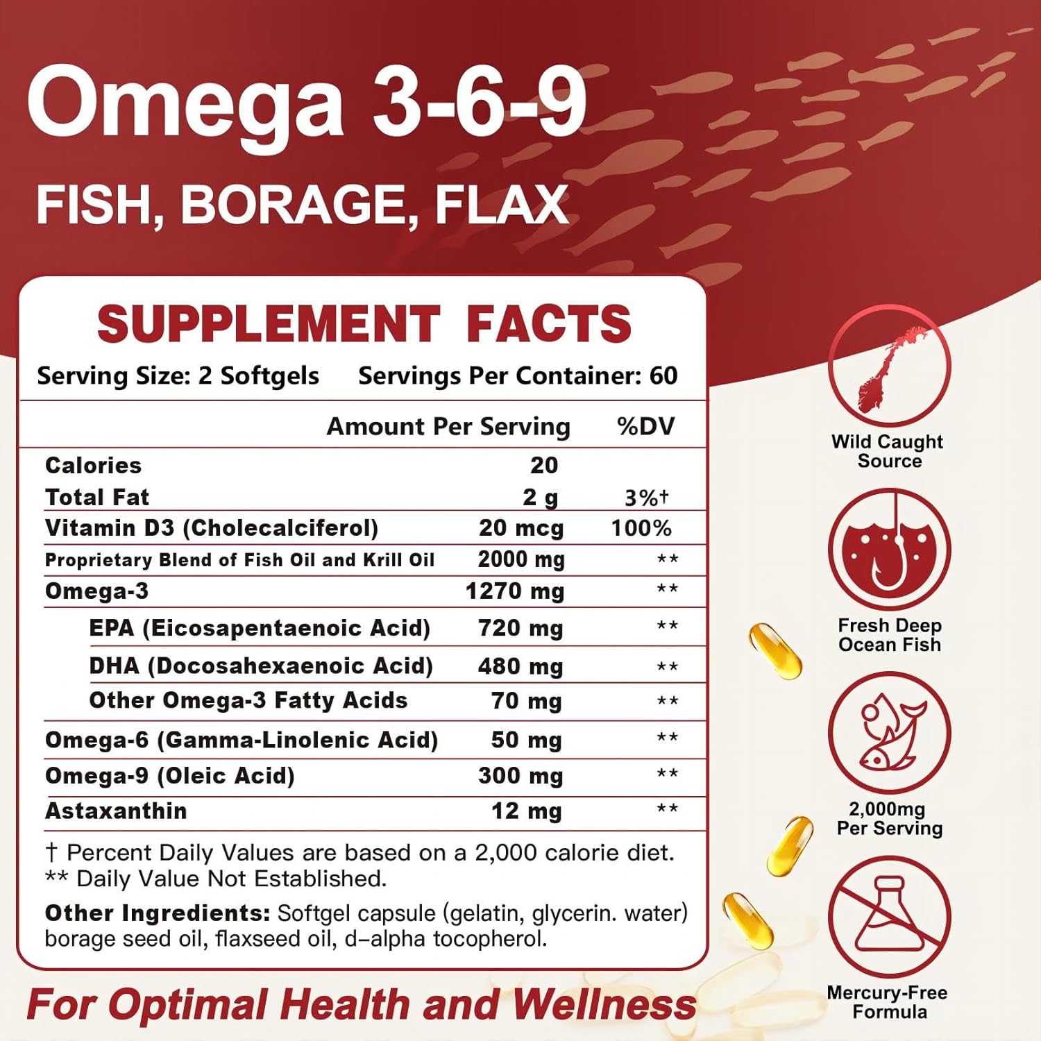 ZEBORA Omega 3-6-9 ingredient information