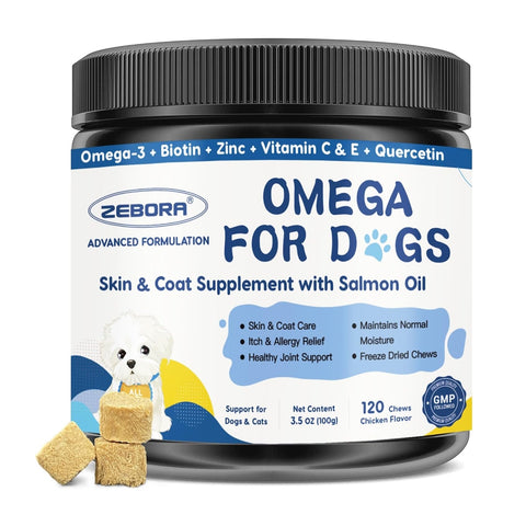 Omega 3 Fish Oil Supplement with Salmon Oil for Dogs